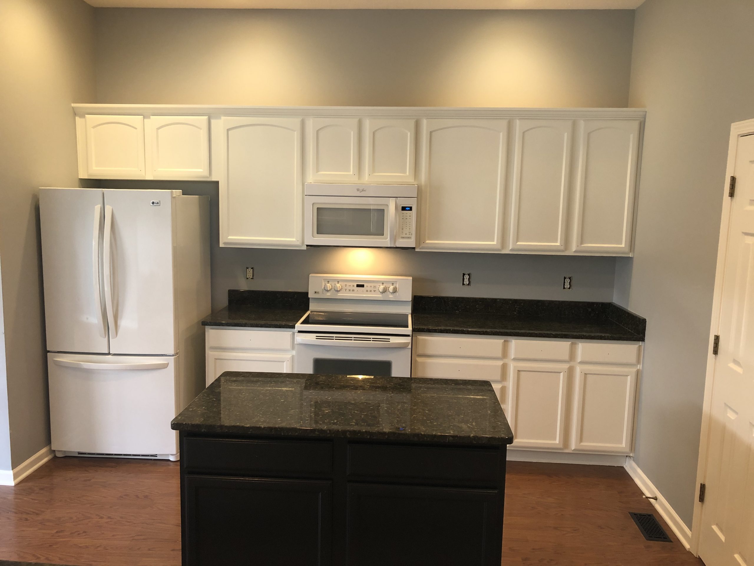 white cabinets