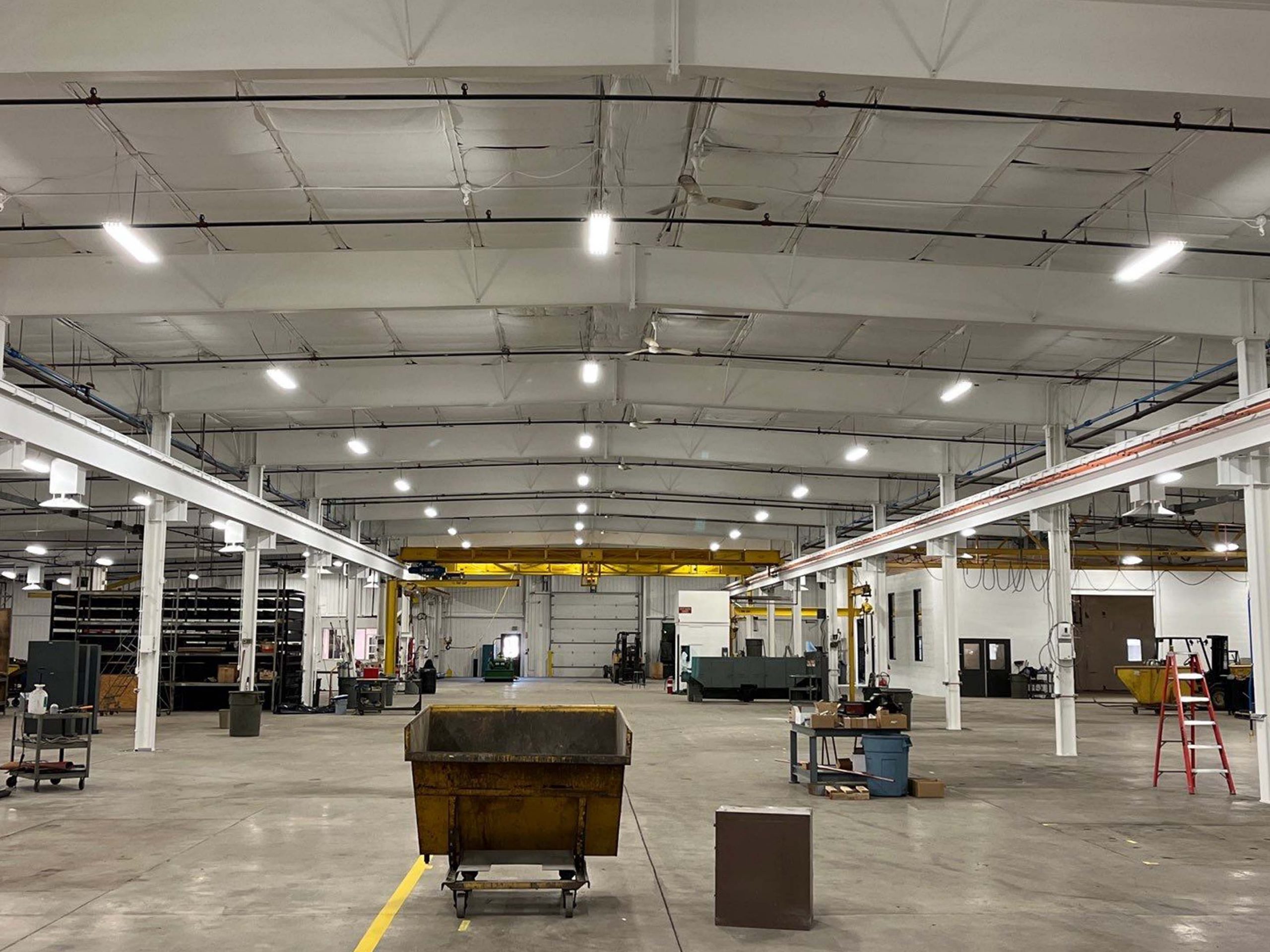 after commercial painting project - ceilings