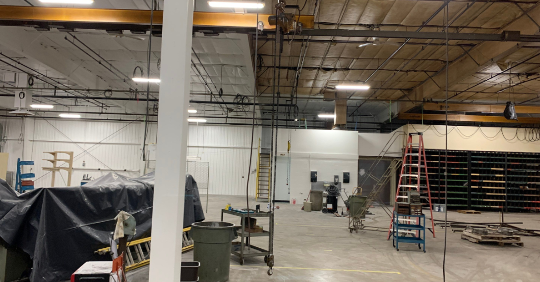 warehouse painting project