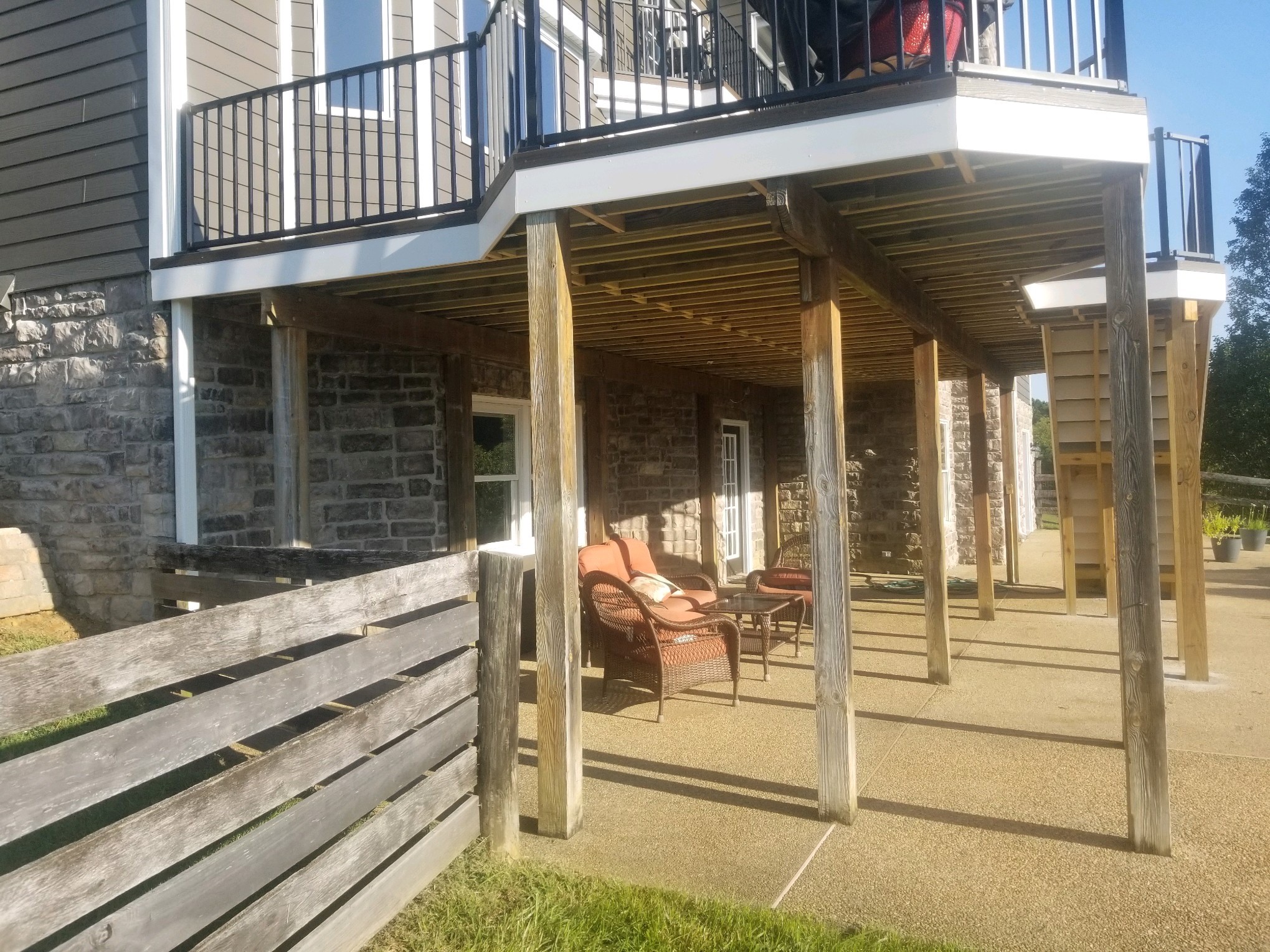 before deck painting