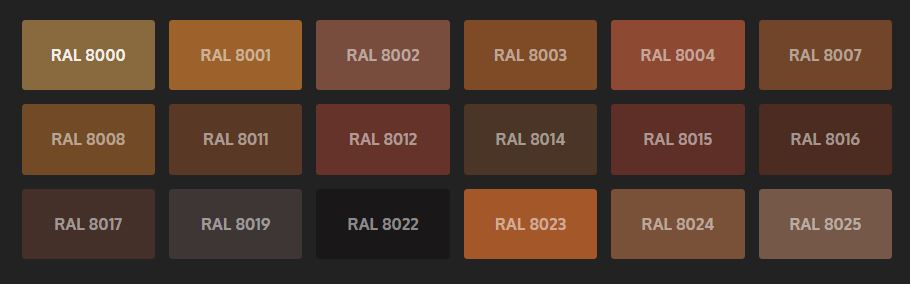 RAL colors