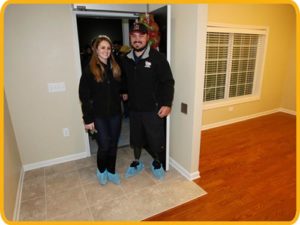 Our Homes for Our Troops veteran taking posession of his new home.