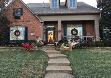 brick home before painting