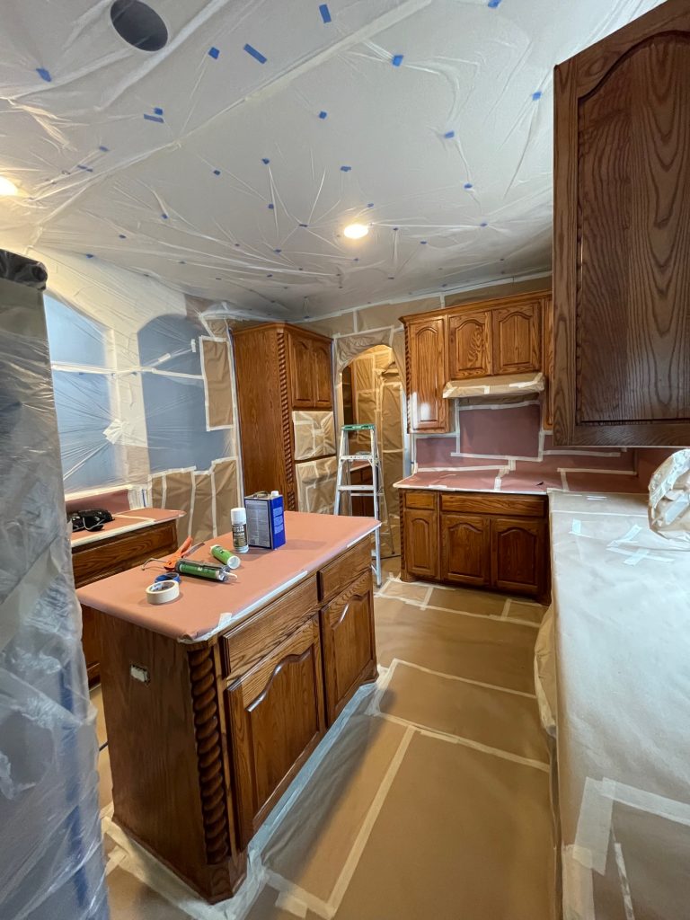 Before Kitchen Cabinet Painting