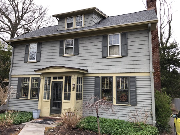 Old faded exterior house paint