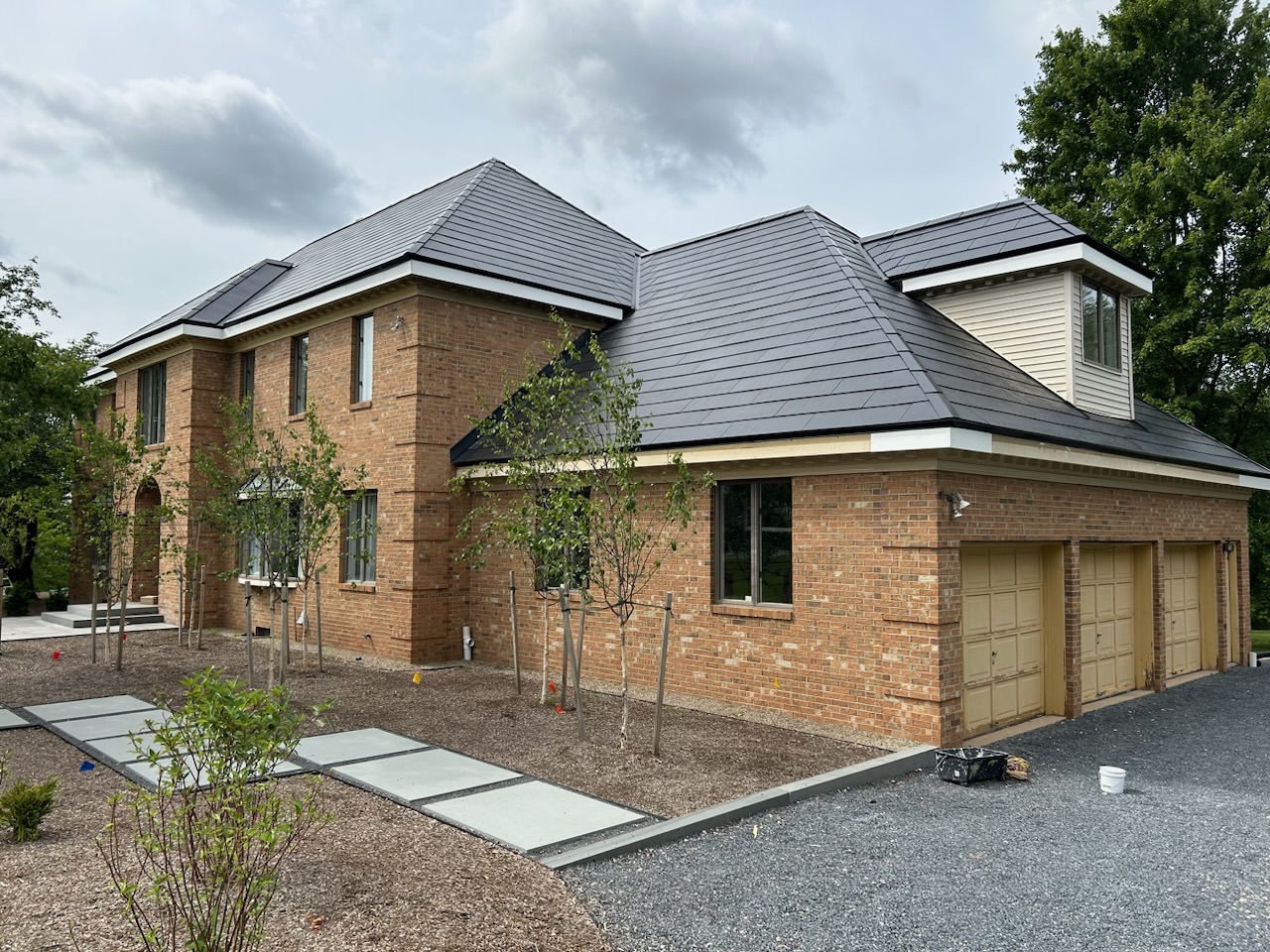 brick home exterior before painting