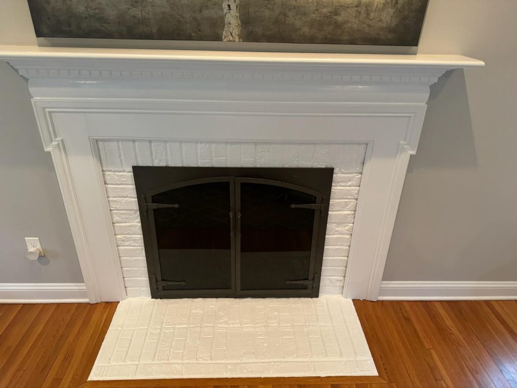 After Painting Fireplace
