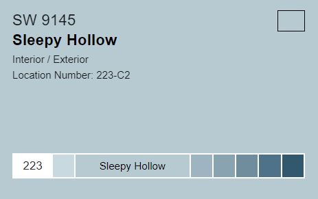 sleepy hollow paint color
