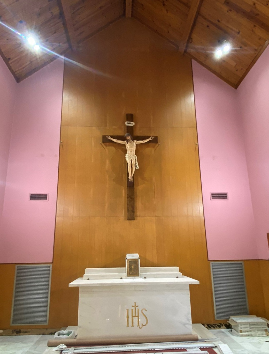 St Joseph Parish – Central Apse Repaint Before