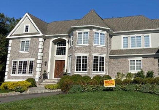 Trim Repainted White | Warren, NJ Before