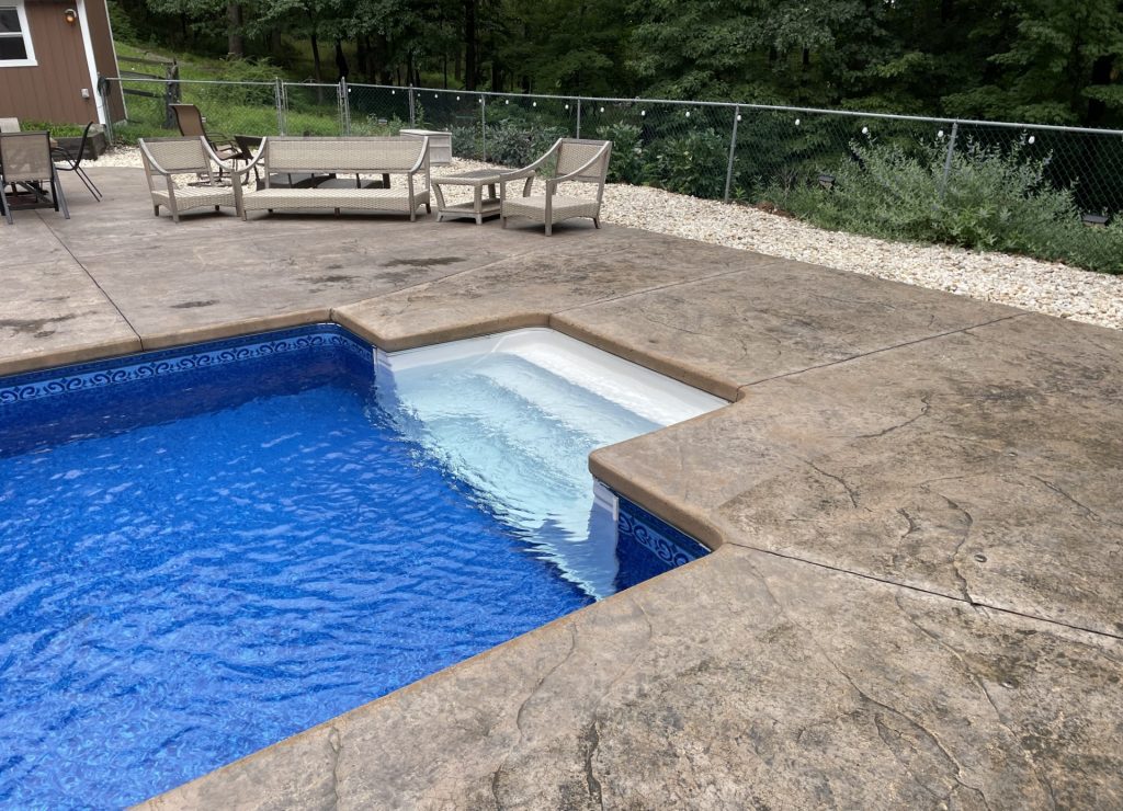 Pool Deck Repainting in Chatham, NJ Before