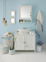 blue bathroom
