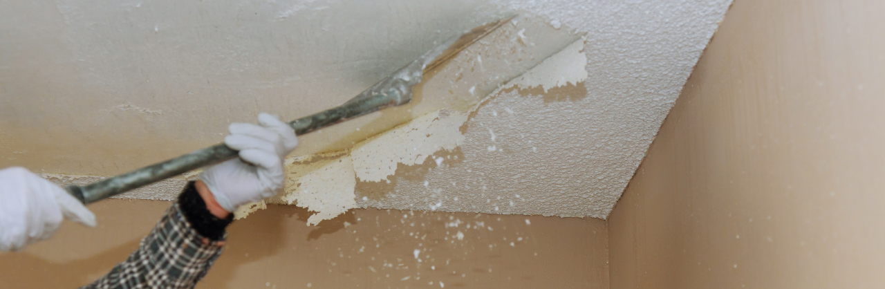 Check out our Textured Ceiling Removal
