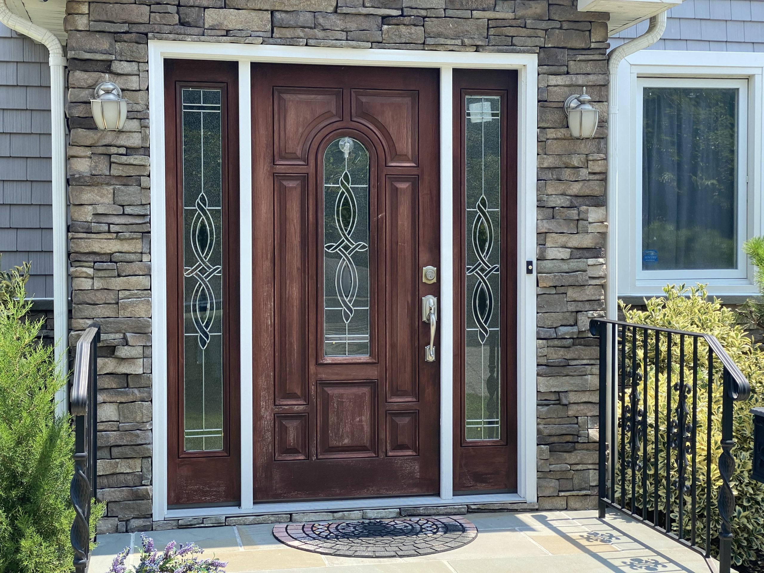 New Hyde Park, NY – Door Staining Before