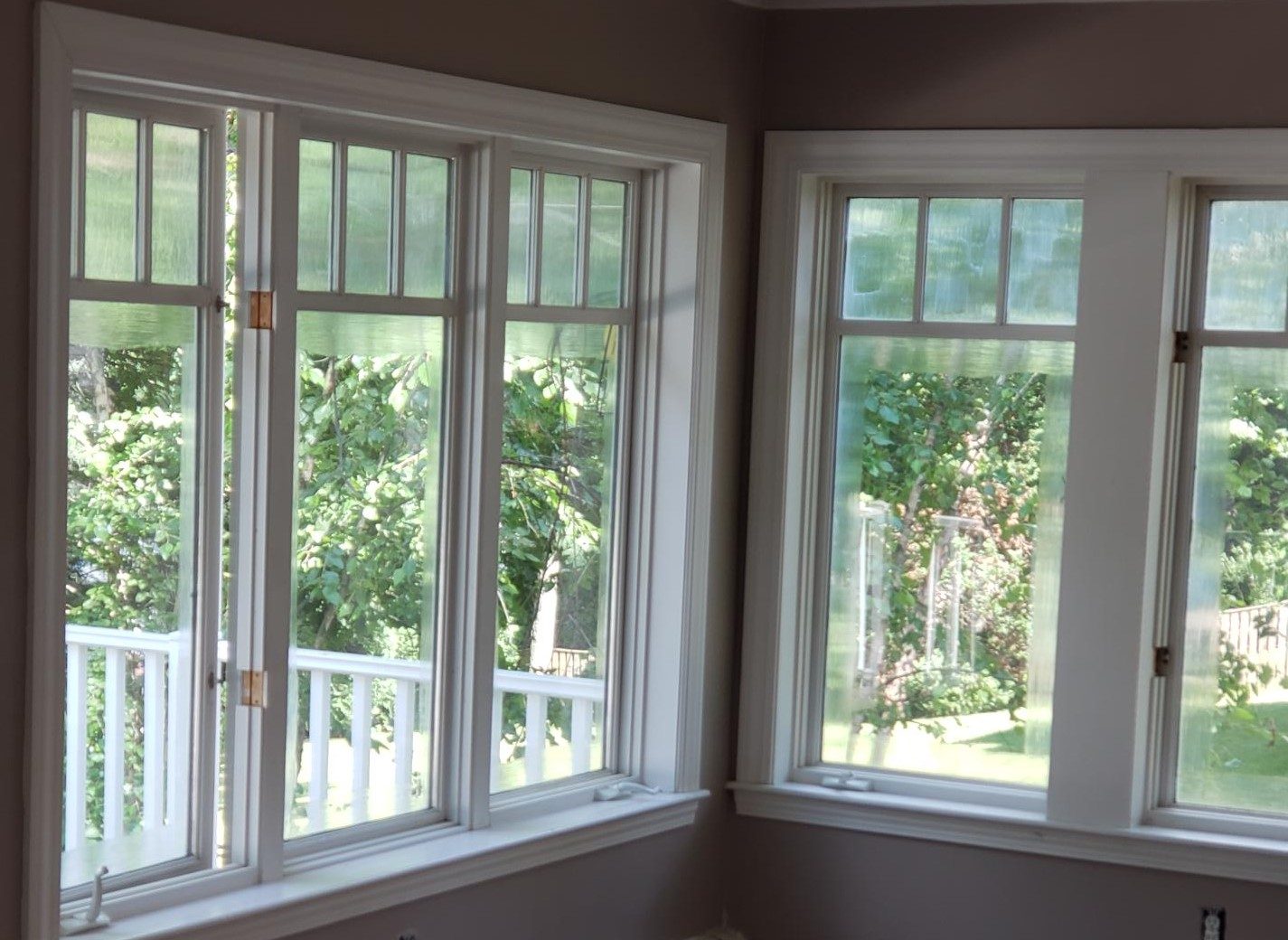 before photo of interior painting project in Needham