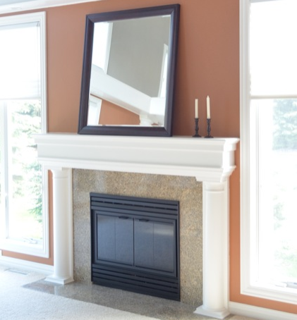 Fireplace and Mantle Painting - CertaPro Painters of NE Wisconsin