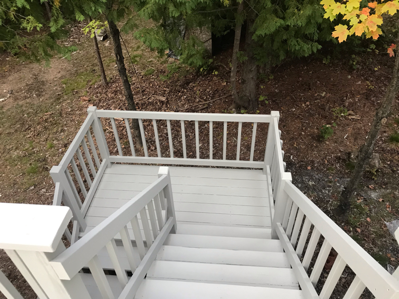 deck stairs painted and repaired