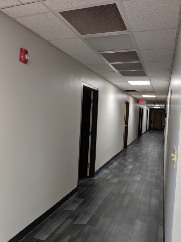 after painting hallway