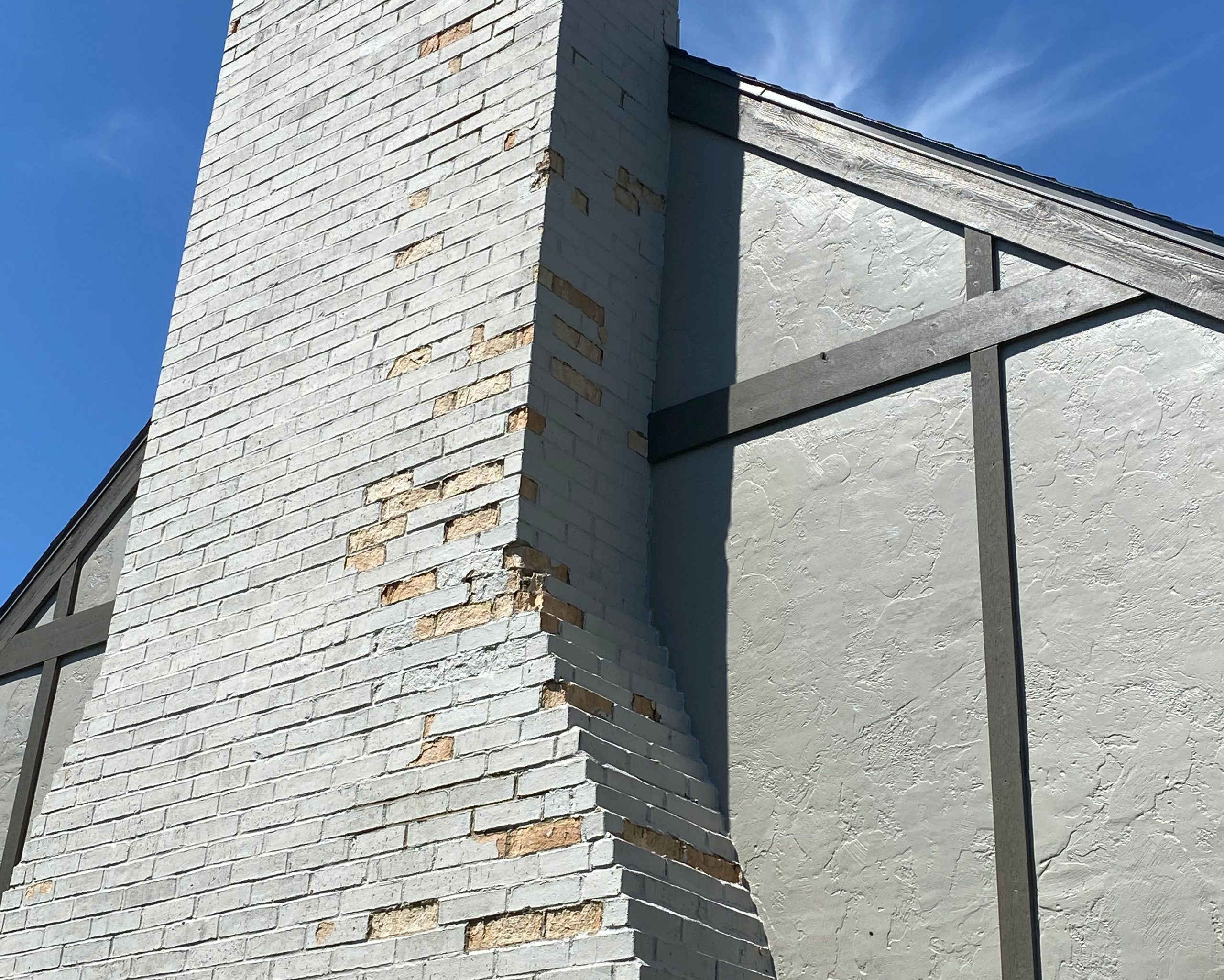 Stucco home project before painting