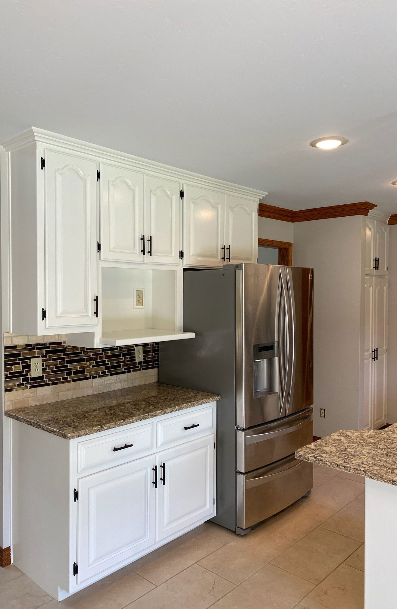 after painting cabinets