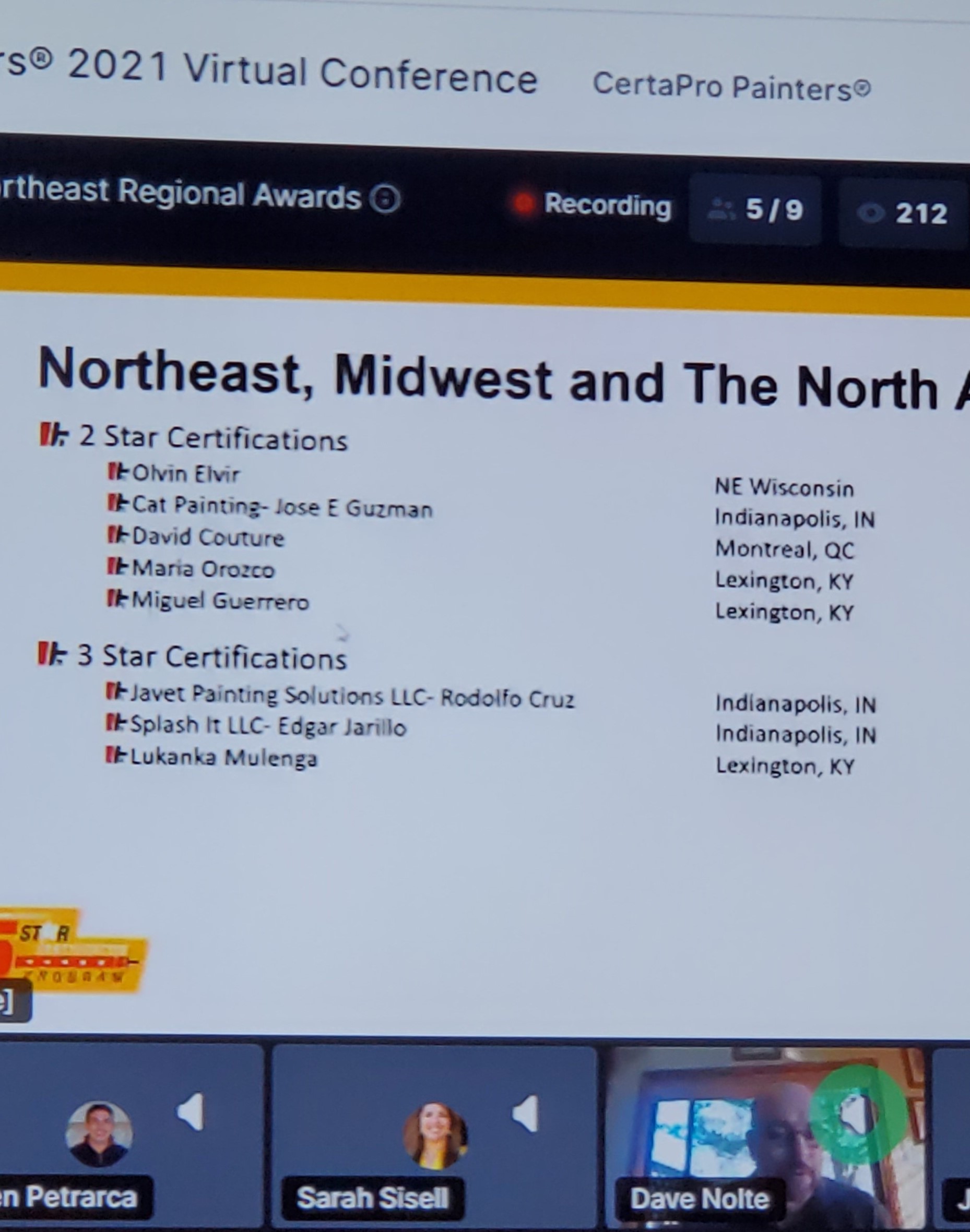 certapro newi 2 star certification