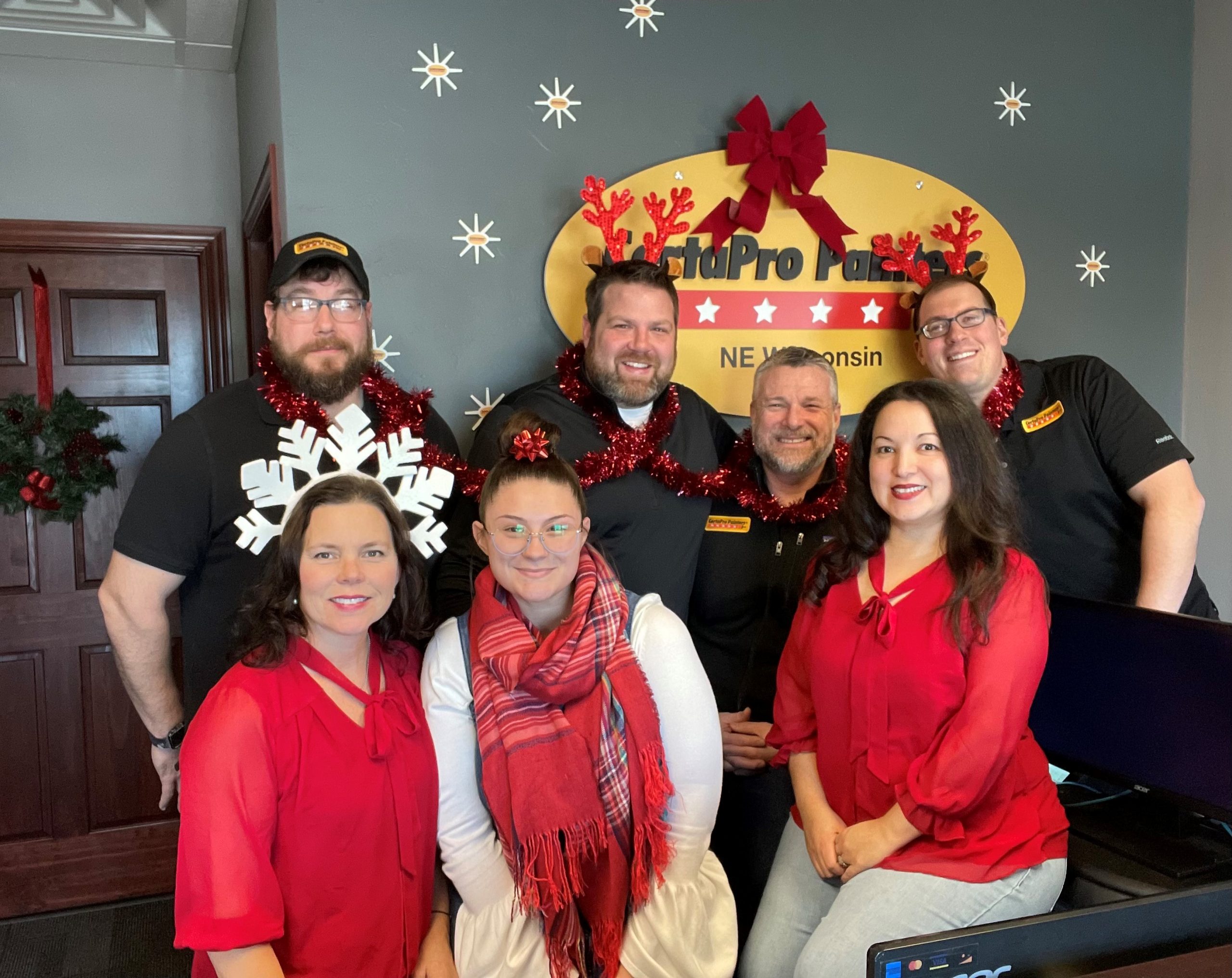 full staff christmas picture