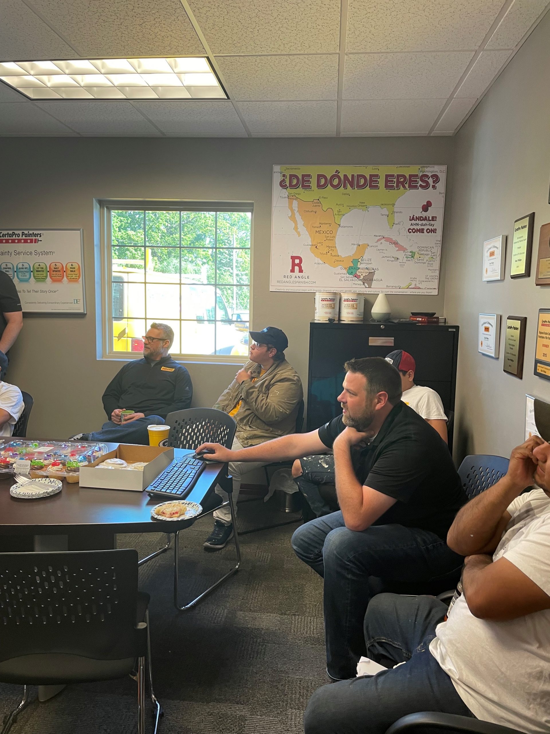 certapro ne wisconsin crew meeting to discuss production and operations