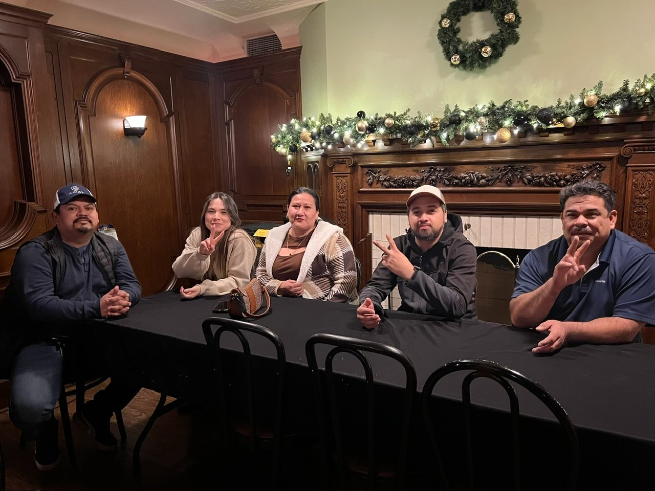 group of people bowling
