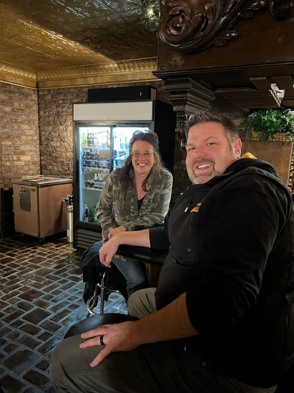 group of people bowling