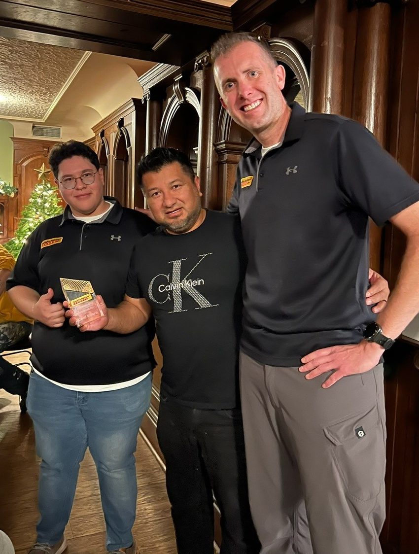 group of people at employee event