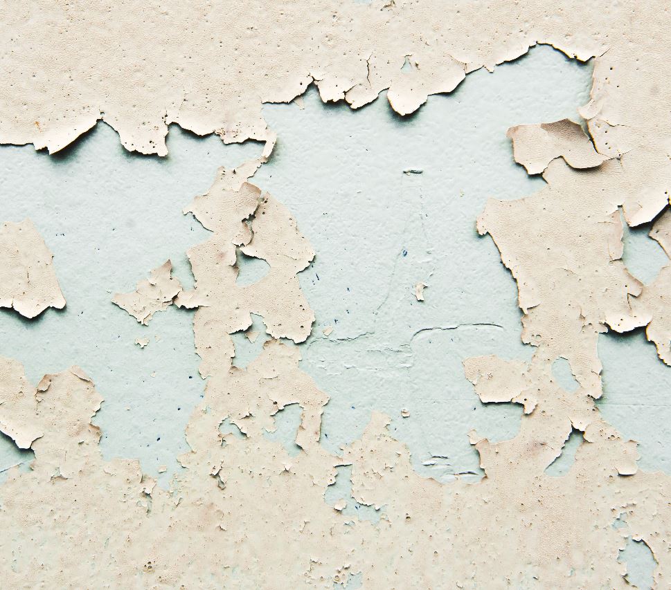 peeling paint