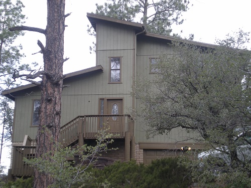 wood siding home in Arizona