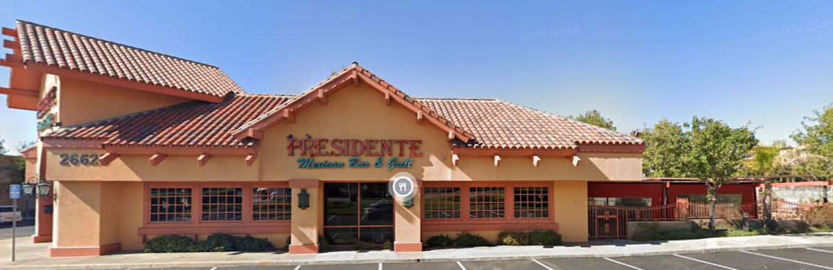 exterior of commercial building before painting.