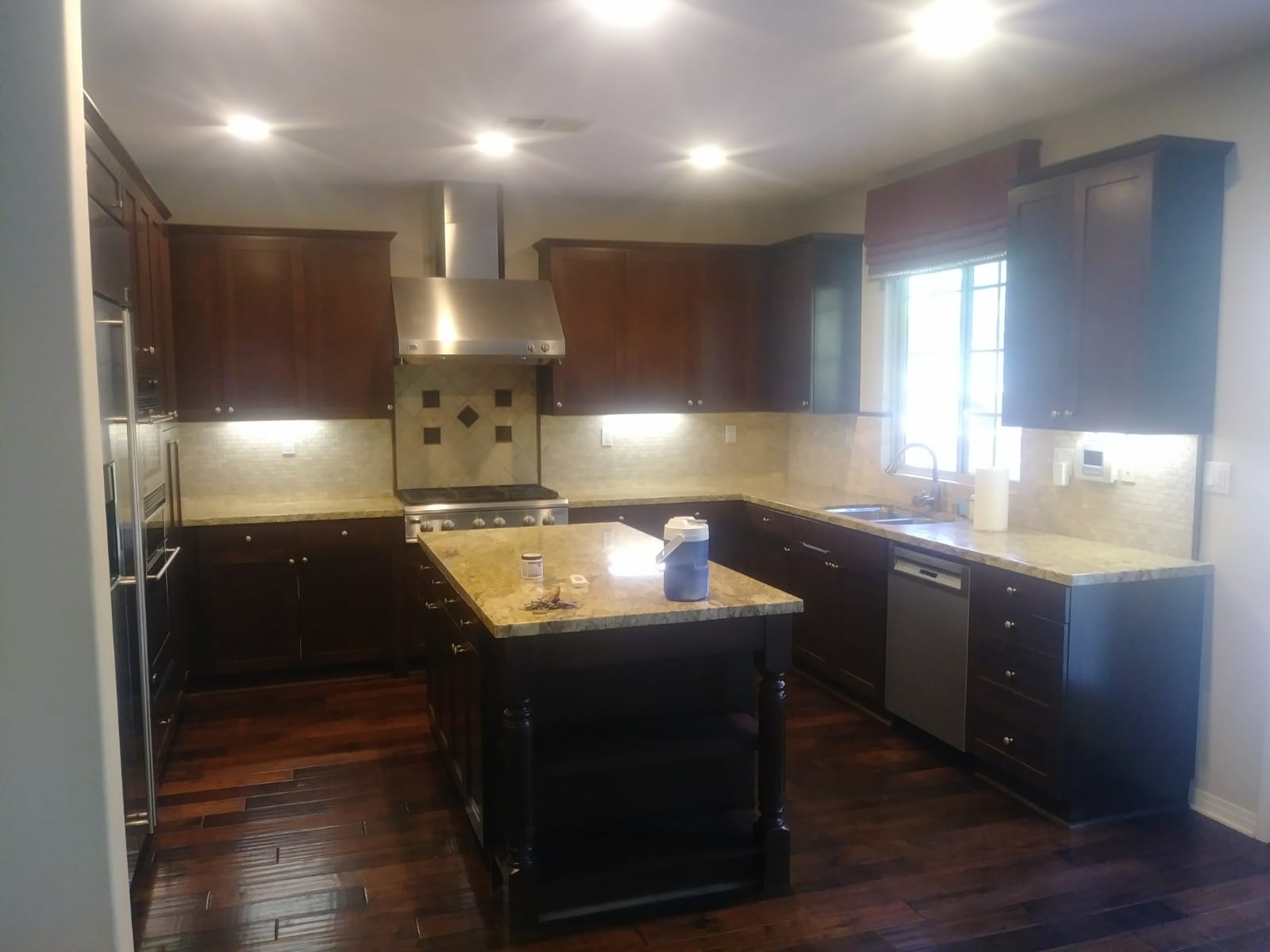 Kitchen Cabinet Painting Before