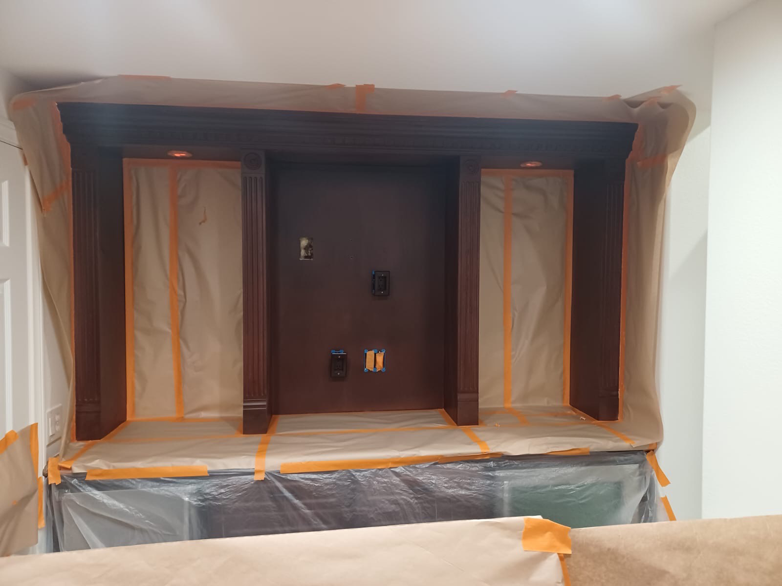 Cabinets Converted From Stain to Paint in San Marcos Before