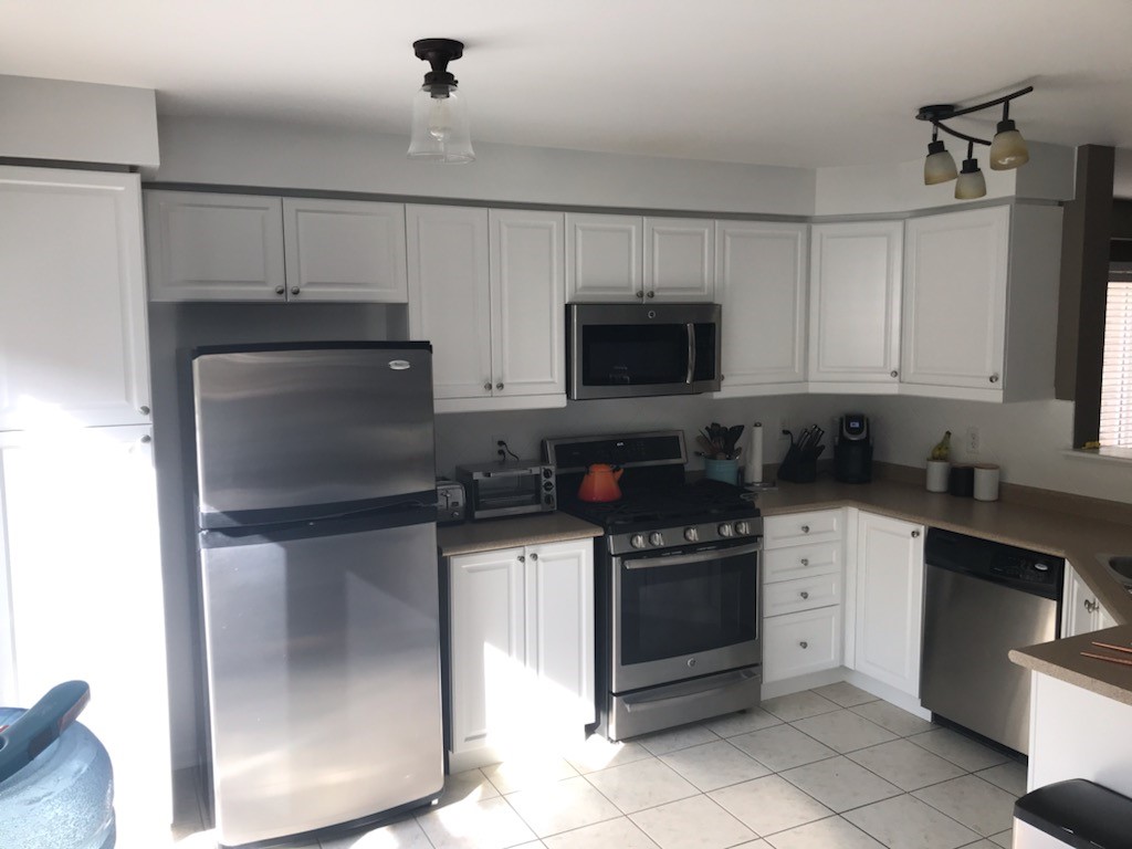 Kitchen Cabinet Repainting Project After photo