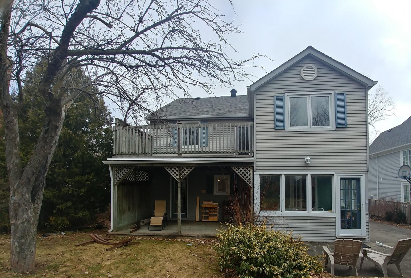Rear Exterior Painting project before photo