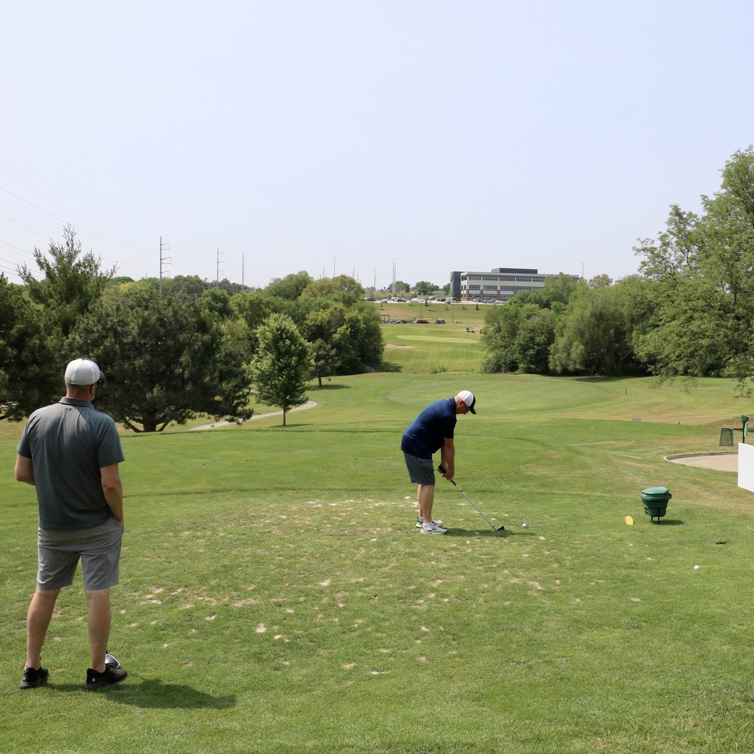 Golfer at Community Golf Tournament