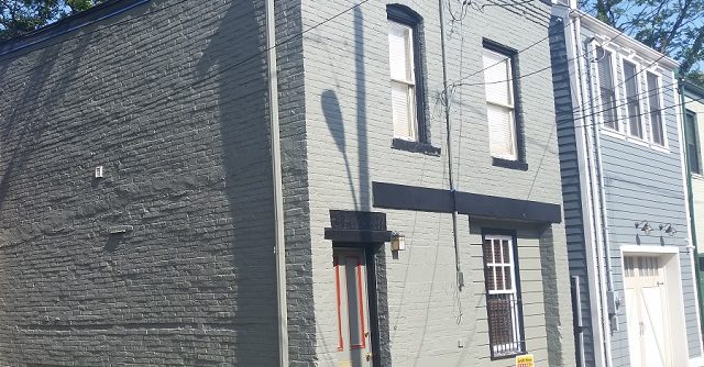 Two story brick after painting