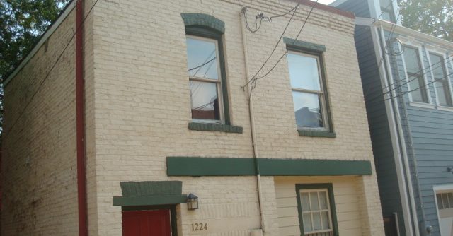 Exterior brick painting