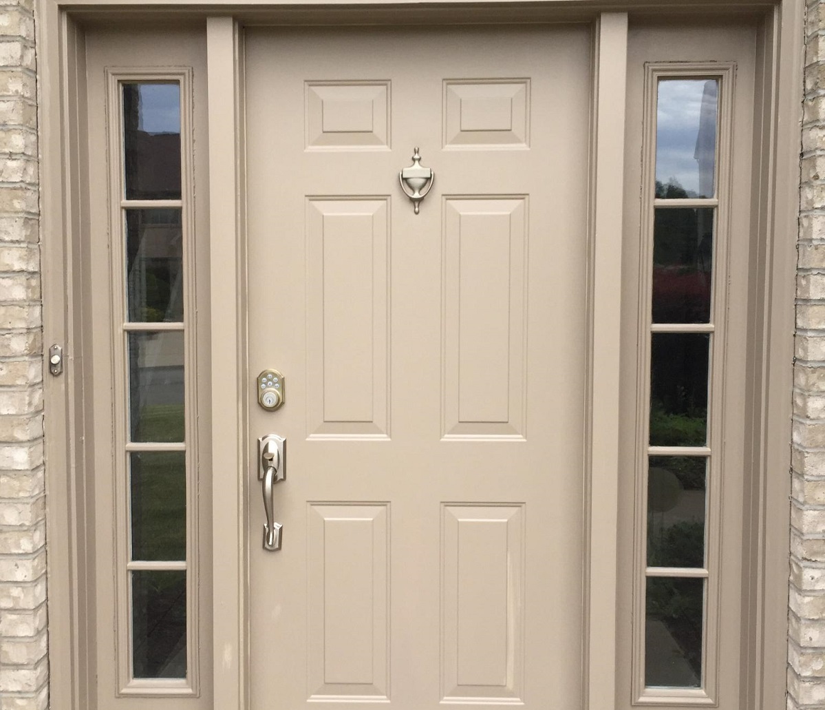 Front door painting, after picture