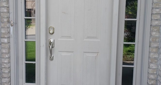 Front door painting, before picture