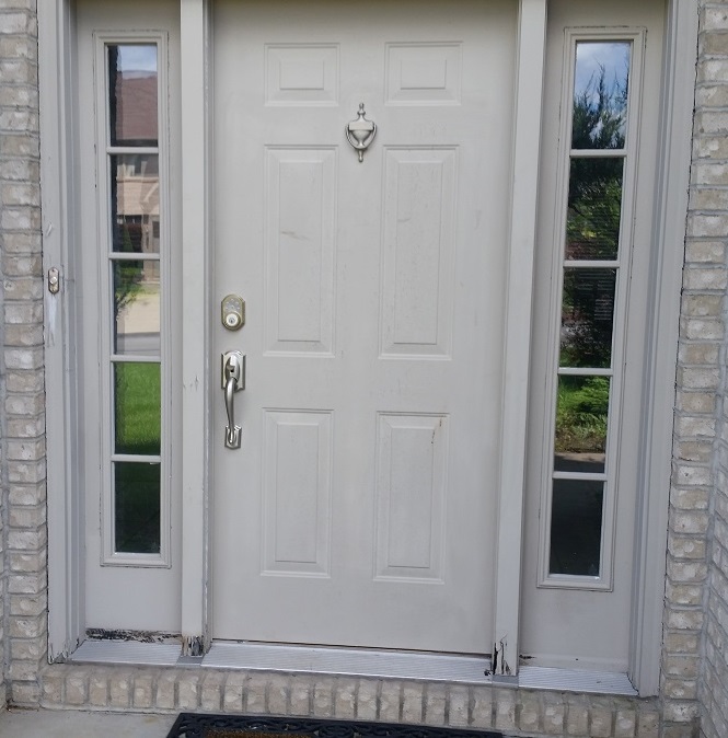Front door painting, before picture