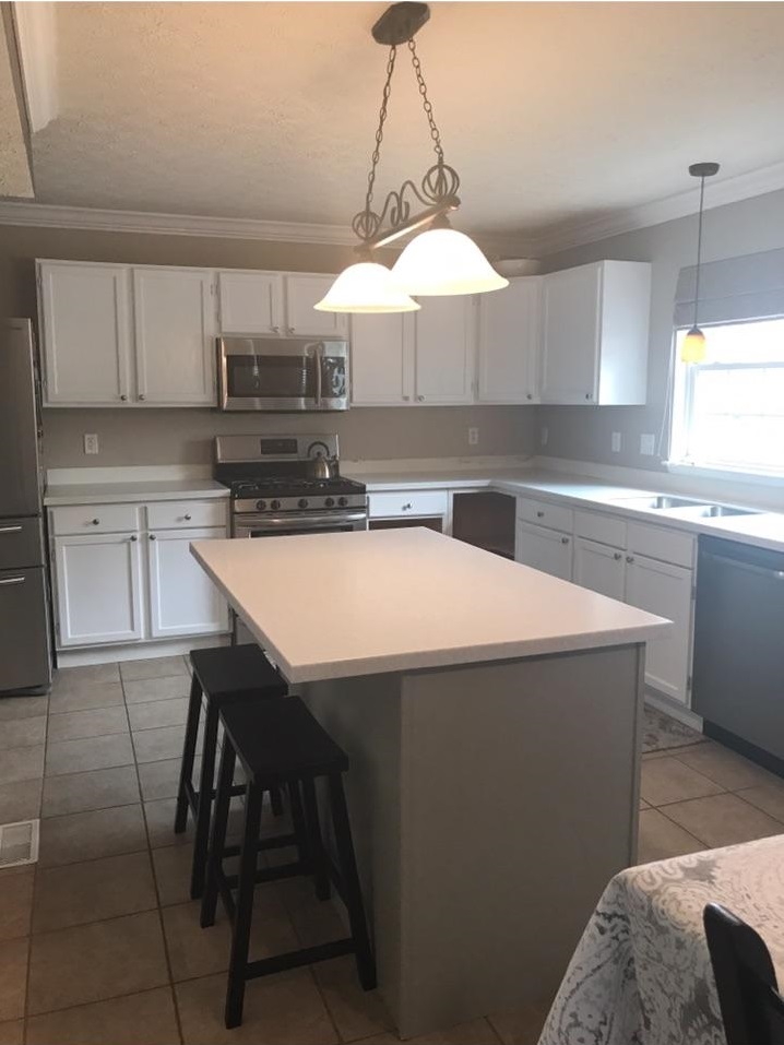 Kitchen Cabinets and Island