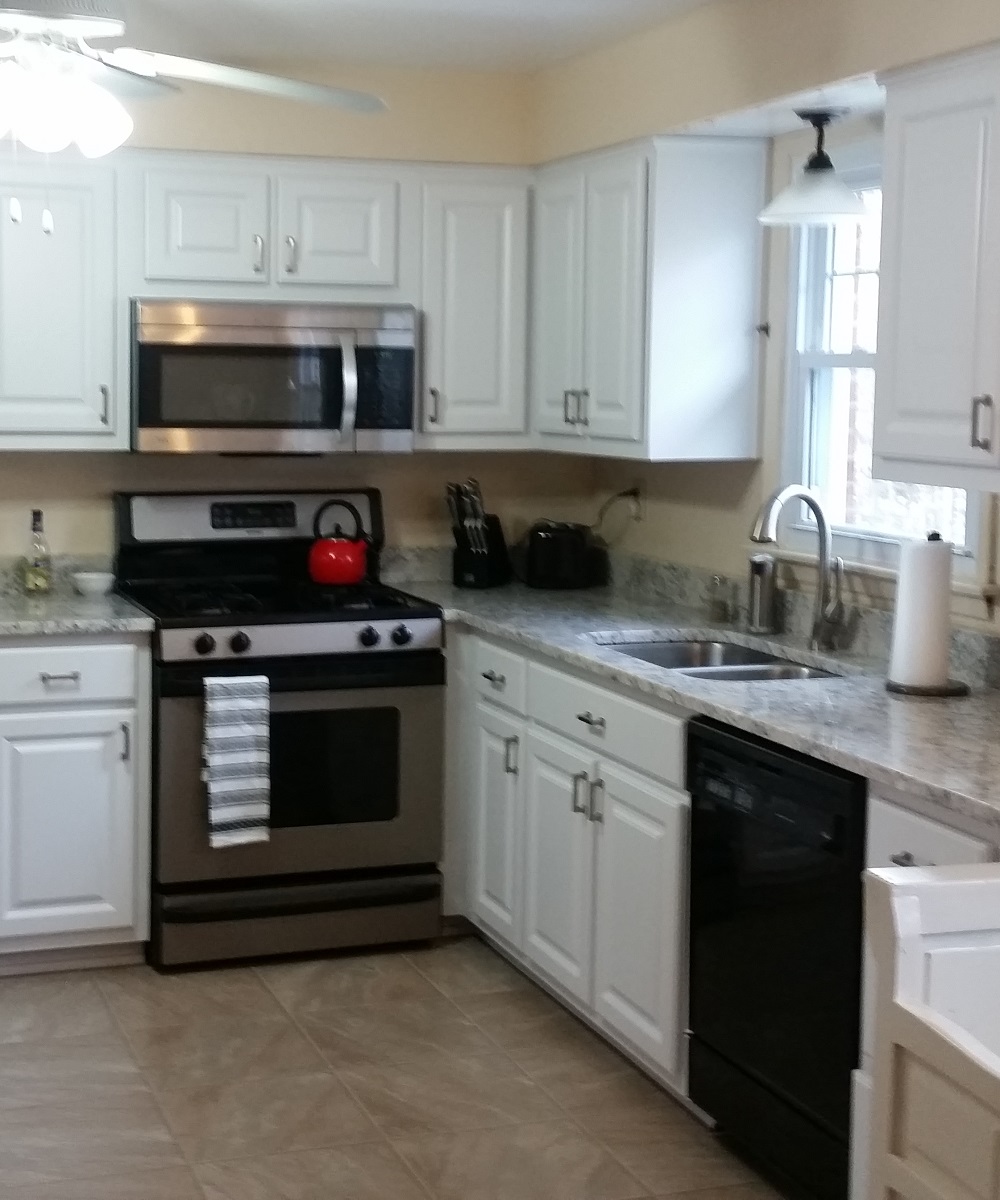 Kitchen cabinets before picture