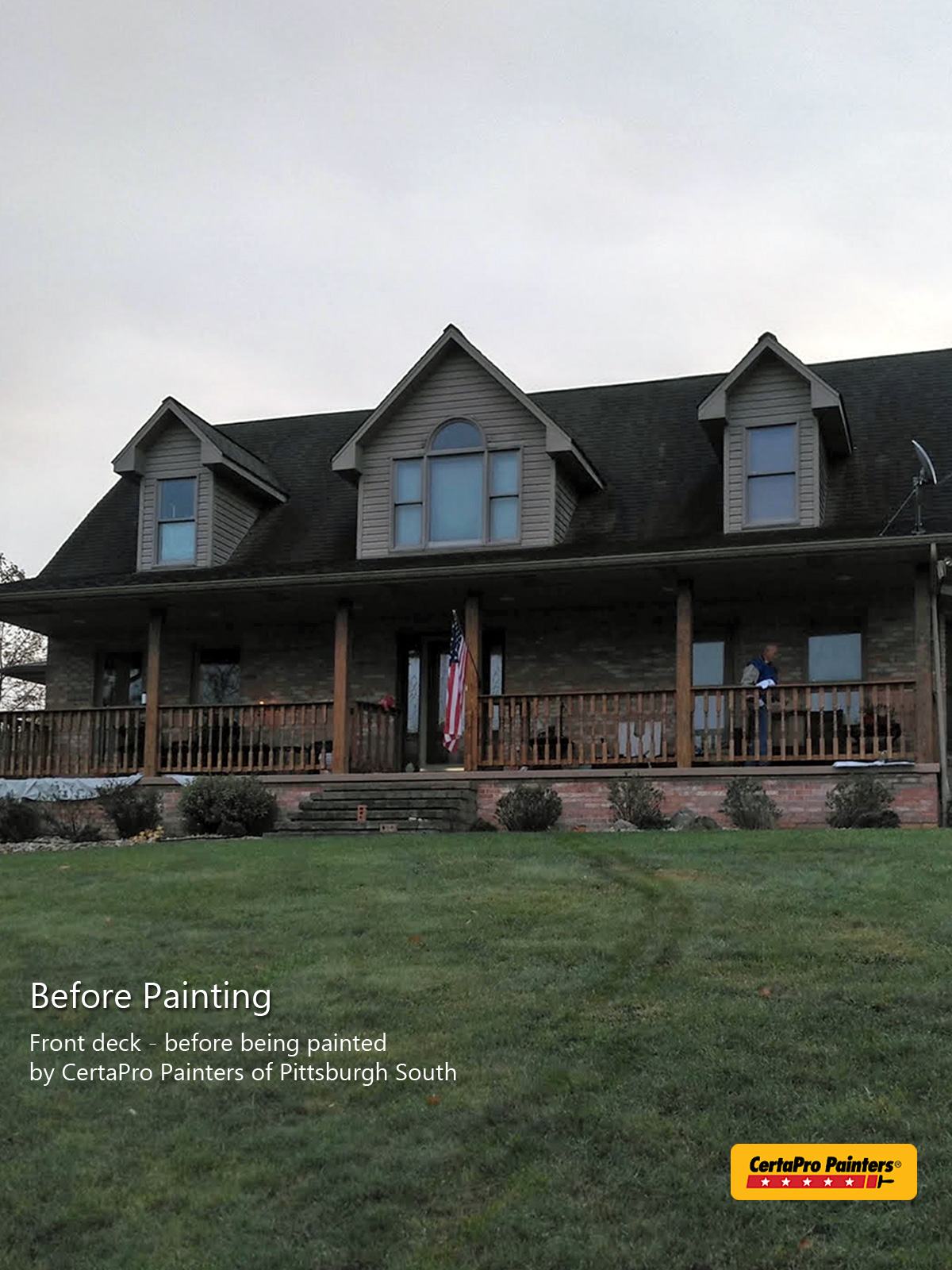 Deck Staining in Washington, PA Before