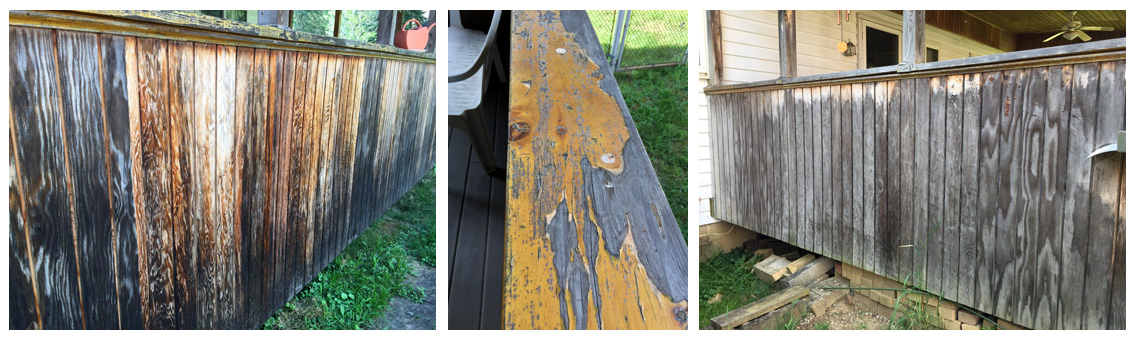 Before Porch Painting