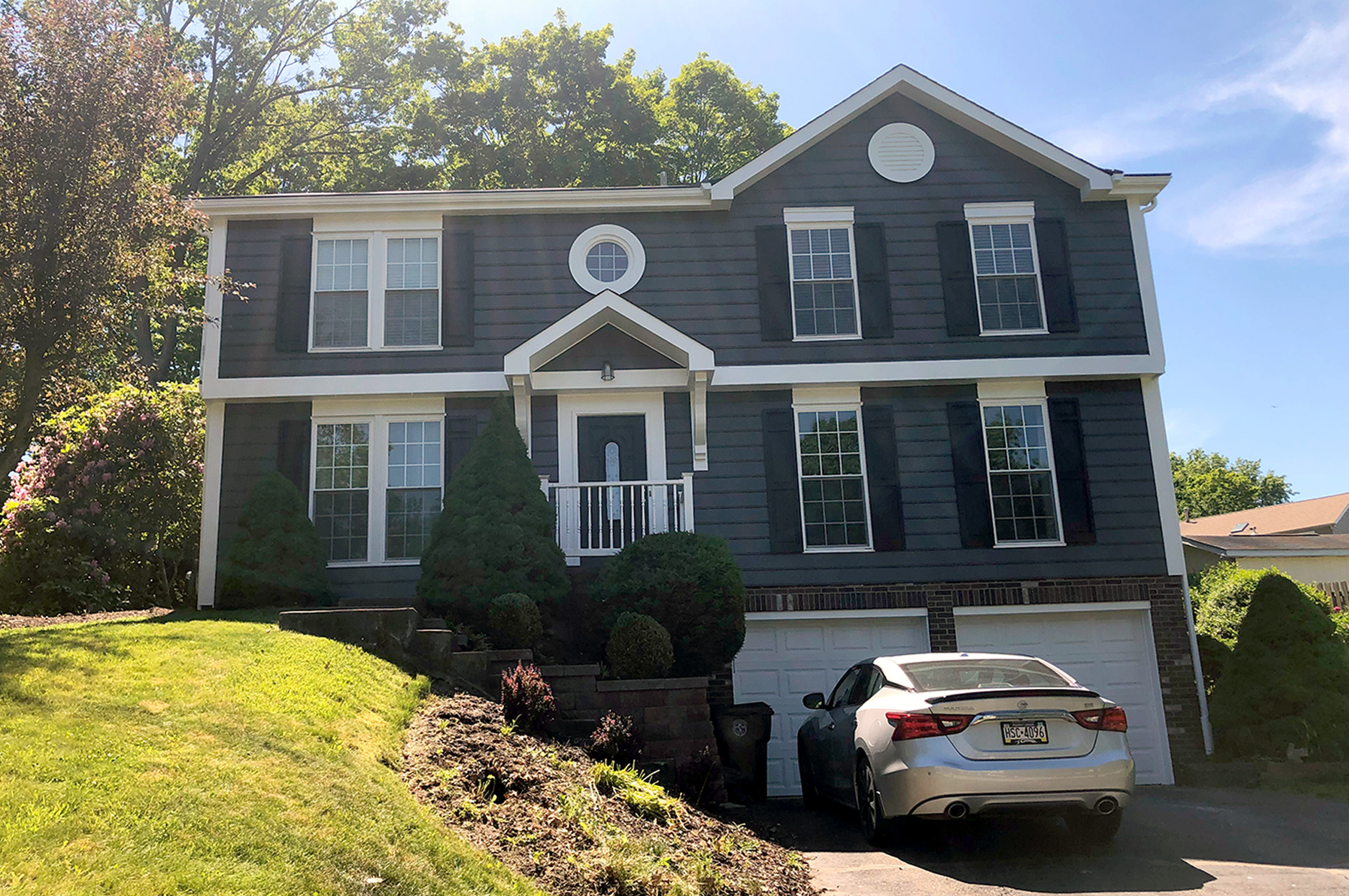 Exterior painting extreme color change