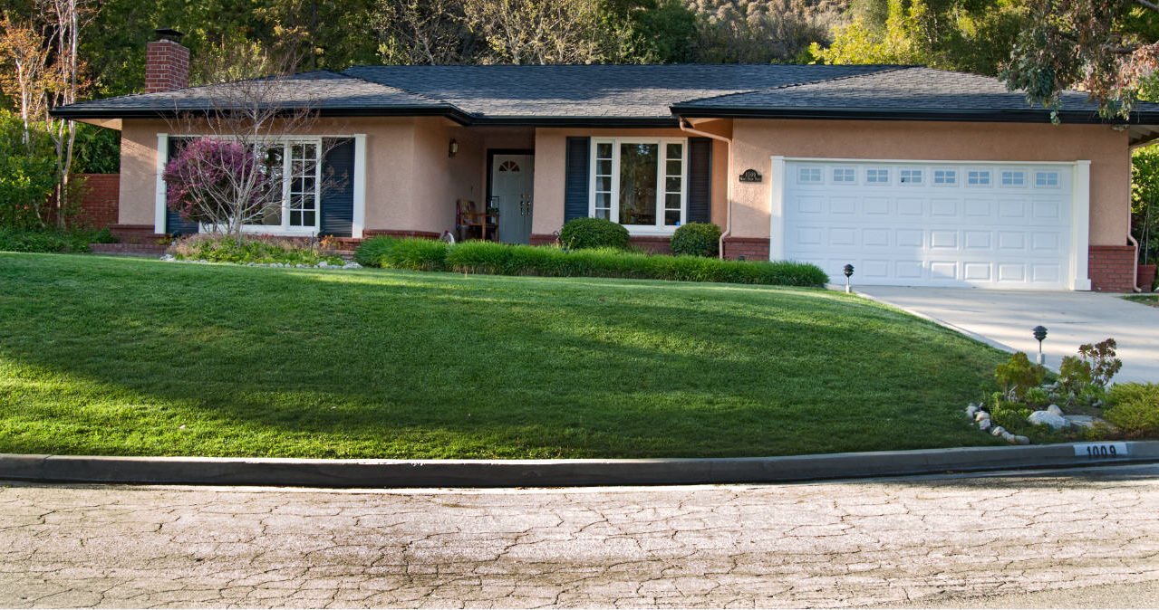 Exterior residential house painting in Pasadena, California.