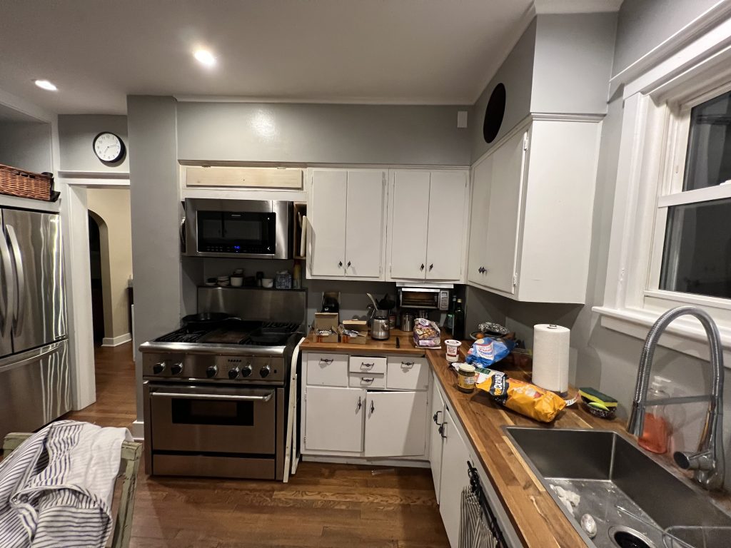 Kitchen Painting Project Before